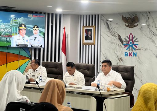 Bupati Bintan  Roby Kurniawan lakukan ekspose Manajemen Talenta ASN di Kantor BKN RI, Jakarta. (Foto: ist)