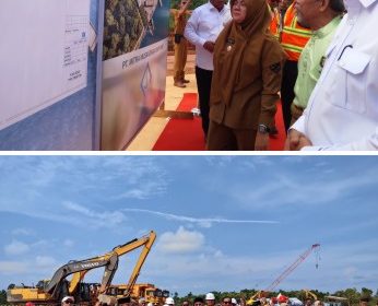 Ketua Kadin Riau, Masuri, apresiasi peresmian pembangunan galangan kapal terpadu milik PT MNS. (Foto: ist)
