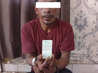 Pelaku dugaan tindak pidana persetubuhan terhadap anak di bawah umur. (Foto: ist)