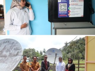 Anggota DPRD Kabupaten Kepulauan Anambas tinjau kondisi jaringan internet program Bhakti Kominfo di sekolah. (Foto: ist)