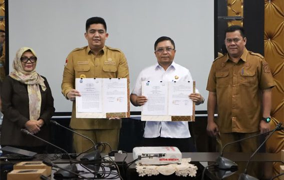 Penandatangan PKS antara Pemkab Bintan dengan Kejaksaan Negeri Bintan. (Foto: Diskominfo Bintan)