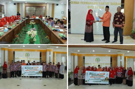 DPRD Kota Batam terima kunjungan edukasi siswa-siswi kelas VI SDIT Tunas Cendekia Kota Batam. (Foto: Humas DPRD Batam)