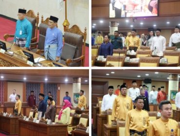 Rapat paripurna penyampaian Laporan Pansus pembahasan Ranperda tentang LAM. (Foto: Humas DPR D Batam)