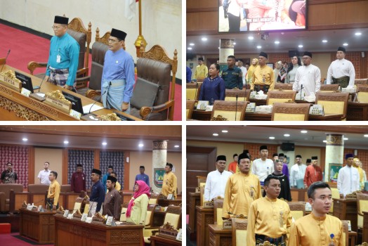 Rapat paripurna penyampaian Laporan Pansus pembahasan Ranperda tentang LAM. (Foto: Humas DPR D Batam)