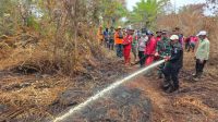 Patroli Udara Karhutla Pelalawan, Satgas Berjibaku Padamkan Api Gambut Sepekan Lebih
