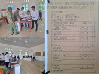 Suasana pemilihan ketua RT dan ketua RW di Desa Ulu Maras, Kecamatan Jemaja Timur. (F: Bambang)