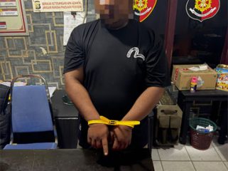 Foto Terduga Pelaku Saat Diamankan Polisi