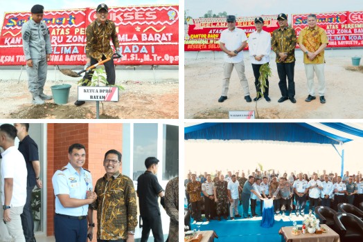 Ketua DPRD Kota Batam Haji Muhammad Kamaluddin hadiri peresmian Kantor Zona Bakamla Barat. (F: Humas DPRD Batam)