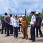 Bupati Siak Afni Zulkifli seusai peresmian pembangunan industri galangan kapal di Kawasan Industri Tanjung Buton. (Foto: ist)