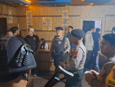 Razia aparat gabungan dari Polres Bengkalis. (Foto: ist)