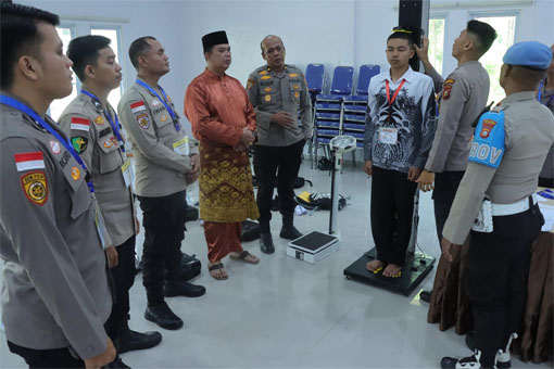 Polres Kepulauan Meranti laksanakan kegiatan Rikmin awal dalam rangka penerimaan anggota Polri Tahun Anggaran 2026. (Foto: Ist)