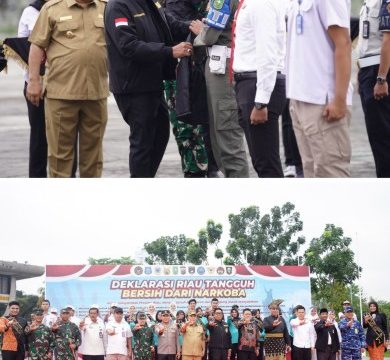 Apel Satgas Anti-Narkoba Provinsi Riau. (Foto: ist)