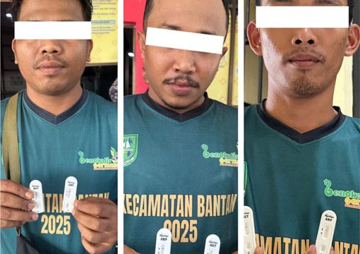 Tiga pegawai dinyatakan  positif mengandung zat methamphetamine dan amphetamine hasil pengecekan urine. (Foto: ist) 