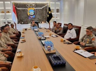 Anggota PWI Kepri sedang audiensi dengan Kapolda Kepri. (Foto: ilustrasi/Dok. PWI)
