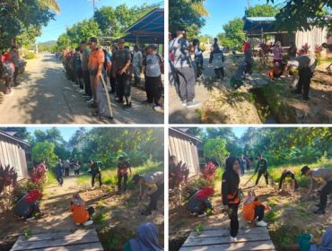 Gotong royong program Jumat ASRI (Aman, Sehat, Resik, Indah). (Foto: ist)