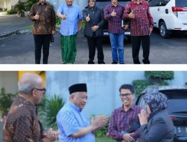 Bupati Siak, Dr Afni Zulkifli, saat bersilaturahmi dengan Prof. Dr. Ir. H. Mohammad Nuh, DEA. (Foto: ist)