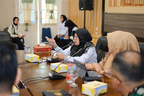 Bupati Siak, Dr Afni Zulkifli, hadiri FGD calon lokasi SNT 2026 di Zamrud Room, Komplek Rumah Rakyat Abdi Praja, Kecamatan Siak. (Foto: ist)