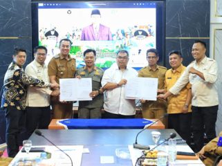 Foto pertemuan lintas sektoral memperjuangkan kebijakan special border treatment bagi pekerja lintas batas (passing) di wilayah perbatasan.  (Foto: ist)