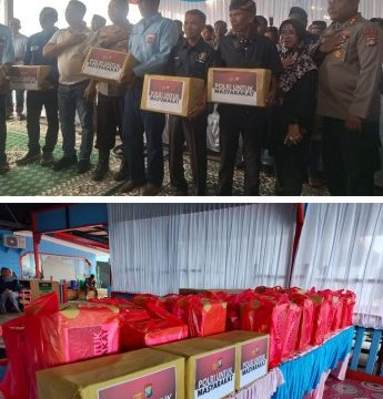 Foto bersama Kapolda Kepulauan Riau (Kepri), Irjen Pol. Asep Safrudin, S.I.K., M.H., serahkan bansos kepada para nelayan. (Foto: Bambang) 