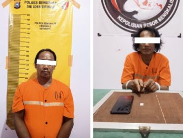 Dua tersangka kasus pidana narkotika jenis sabu. (Foto: ist)