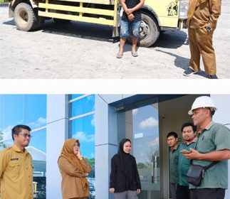 Bupati Afni saat melakukan Sidak terkait anjloknya harga kelapa sawit.