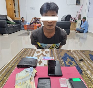 Tersangka kasus tindak pidana narkotika jenis sabu. (Foto: ist)