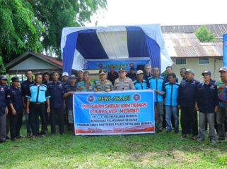 Foto bersama May Day Tahun 2026 di Kabupaten Kepulauan Meranti. (Foto: ist)