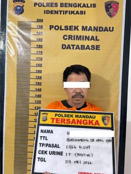Tersangka Z  dugaan tindak pidana penganiayaan terhadap istrinya sendiri. (Foto: ist)