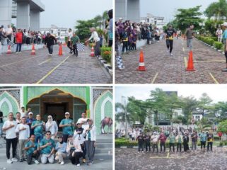 Kegiatan BRKS Virtual Walk n Run Tahun 2026 digelar di Halaman MDM BRK Syariah. (Foto: BRKS)