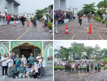 Kegiatan BRKS Virtual Walk n Run Tahun 2026 digelar di Halaman MDM BRK Syariah. (Foto: BRKS)