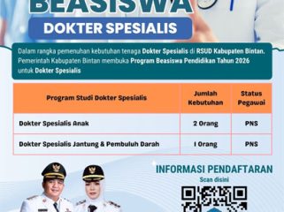 Flyer Beasiswa Dokter Spesialis. 