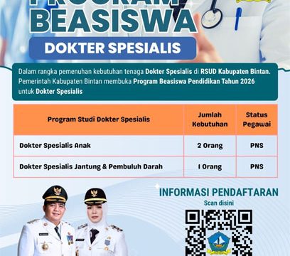 Flyer Beasiswa Dokter Spesialis. 
