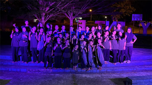Para penari Sanggar Sirih Junjung pada perayaan Hari Tari Sedunia di Kijang, Bintan. (Foto: ist)
