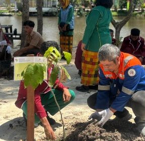 Pt. BSP ikut penanaman pohon di Siak. (Foto: ist)