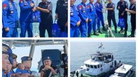 Perkuat Keamanan Maritim, Ditpolairud Polda Riau dan Polis Marin Johor Bahru Gelar Rendezvous di Selat Malaka