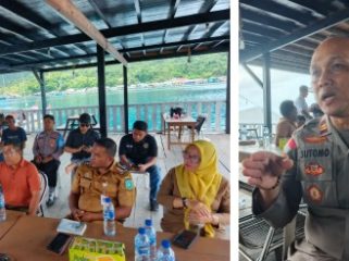 Kapolsek Jemaja, IPTU Sutomo, himbau semua pihak agar mengedepankan koordinasi dan tidak menonjolkan ego sektoral. (Foto: ist)