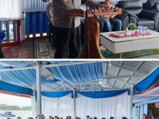 Kapolda Kepri Irjen Pol. Asep Safrudin, S.I.K., M.H., sembari nelayan dalam 