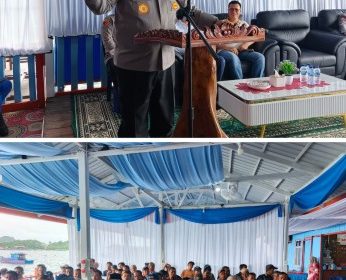 Kapolda Kepri Irjen Pol. Asep Safrudin, S.I.K., M.H., sembari nelayan dalam 