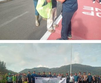 Kantor UPBU Kelas III Bandar Udara Letung laksanakan kegiatan Padat Karya Tahun Anggaran 2026. (Foto: Ist)