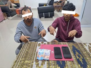Tersangka kasus tindak pidana narkotika jenis sabu. (Foto: ist)