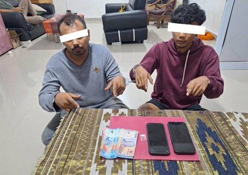 Tersangka kasus tindak pidana narkotika jenis sabu. (Foto: ist)