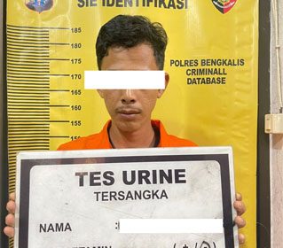 Tersangka tindak pidana penyalahgunaan narkotika jenis sabu. (Foto: ist)