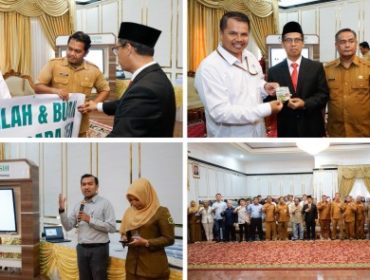 Pelayanan publik berbasis digital melalui pembayaran retribusi sampah menggunakan QRIS Bank Riau Kepri Syariah. (Foto: BRKS)