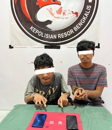 Satresnarkoba Polres Bengkalis Ringkus Dua Pelaku Narkotika di Jalan Jawa Gg Aneka dan Jalan Alhamrah Mandau