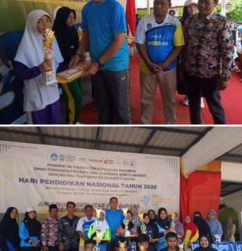 Acara menutup kegiatan Porseni SD/MI se-Kecamatan Siantan. (Foto: ist)