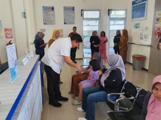 Bupati Bintan, Roby Kurniawan kunjungan mendadak ke UPTD Puskesmas Teluk Bintan (Foto: ist)