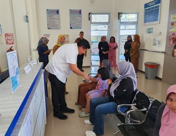 Bupati Bintan, Roby Kurniawan kunjungan mendadak ke UPTD Puskesmas Teluk Bintan (Foto: ist)