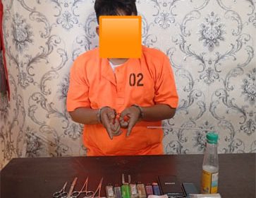 Tersangka tindak pidana narkotika jenis sabu. (Foto: ist)