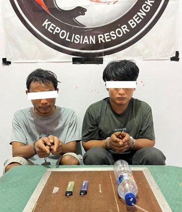 Satresnarkoba Polres Bengkalis Tindaklanjuti Laporan Call Center 110, Dua Penyalahguna Sabu Diamankan di Bathin Solapan