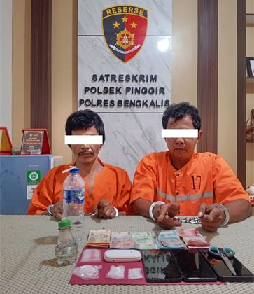 Tersangka kasus tindak pidana narkotika jenis sabu. (Foto: ist)